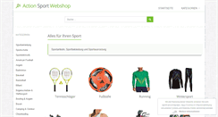 Desktop Screenshot of action-sport-webshop.de